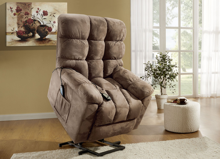 TV-Sessel / Relax-Sessel - Relaxsessel mit Aufstehhilfe, Massage- und Wärmefunktion, in Farbe BRAUN Ansicht 2