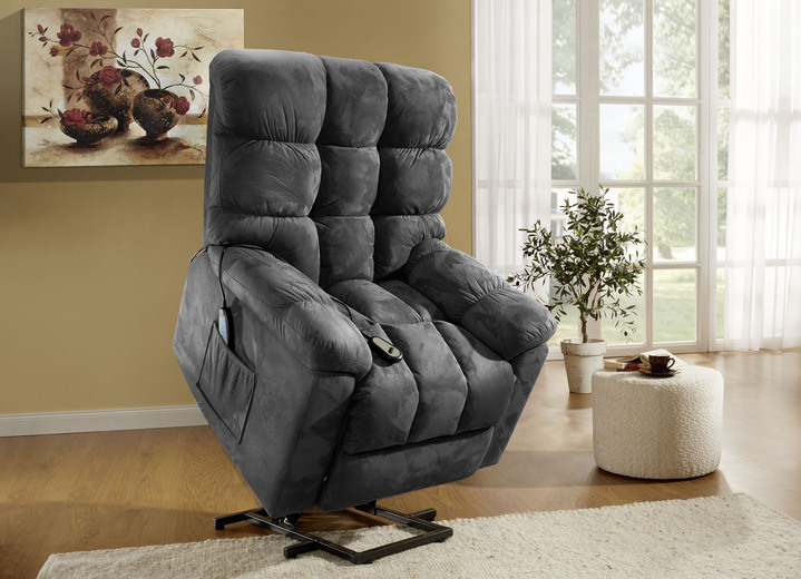 TV-Sessel / Relax-Sessel - Relaxsessel mit Aufstehhilfe, Massage- und Wärmefunktion, in Farbe BRAUN Ansicht 4