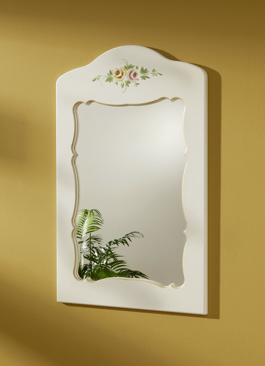 Büromöbel - Teilmassive Möbelserie mit kunstvollen Holzverzierungen, in Farbe WEISS, in Ausführung Kommode, 1-türig Ansicht 7