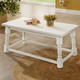 Couchtische - Couchtisch auf massivem Kiefernholz-Gestell, in Farbe WEISS
