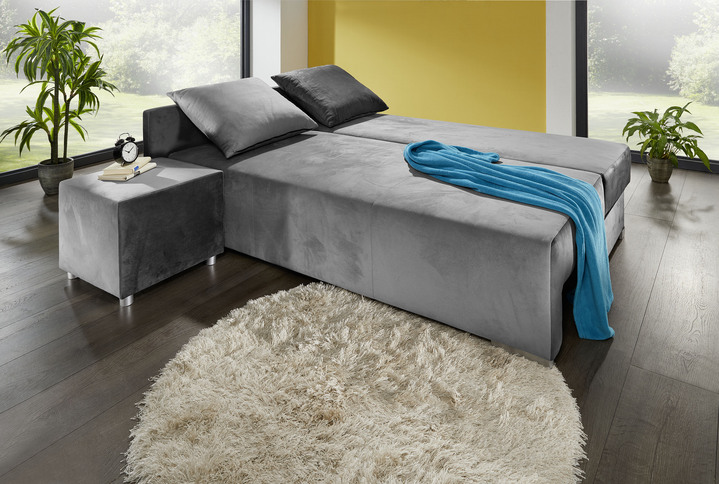 Polsterecken - Superkomfortable Polsterecke mit Hocker, in Farbe ANTHRAZIT-GRAU Ansicht 2