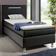 Boxspringbetten - Boxspringbett mit LED-Beleuchtung, in Farbe WEISS – Farbe SCHWARZ – Ansicht 3