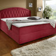 Boxspringbetten - Boxspringbett mit Bettkasten und Topper, in Farbe ROT, in Ausführung Mit Bonnell-Federkern-Matratze – Farbe ROT – Ansicht 1