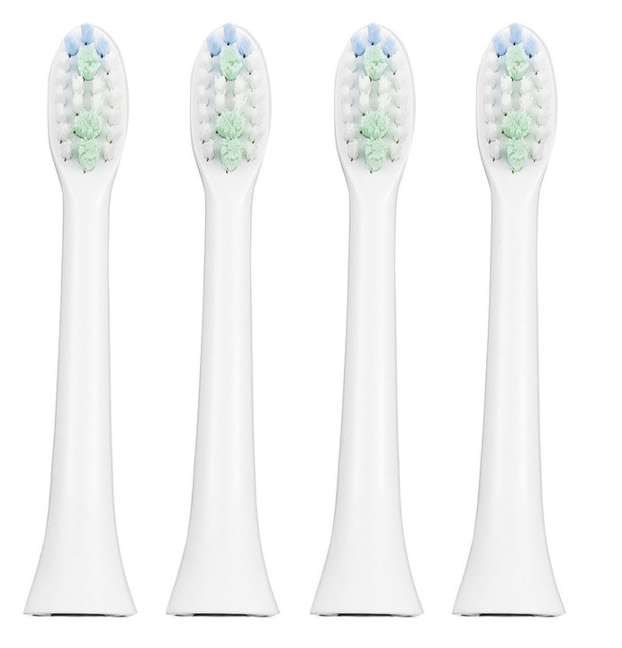 - Zahnbürstenaufsätze, 4er Set, in Farbe WEISS