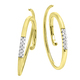 Ohrschmuck - Modernes Design: Ohrhaken mit 10 Brillanten – Ansicht 3 Ohrschmuck - Modernes Design: Ohrhaken mit 10 Brillanten, in Farbe  – Ansicht 3