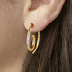 Ohrschmuck - Modernes Design: Ohrhaken mit 10 Brillanten – Ansicht 1 Ohrschmuck - Modernes Design: Ohrhaken mit 10 Brillanten, in Farbe  – Ansicht 1