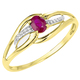 Ringe - Damenring mit Rubin – Ansicht 2 Ringe - Damenring mit Rubin, in Größe 160 bis 220, in Farbe  – Ansicht 2