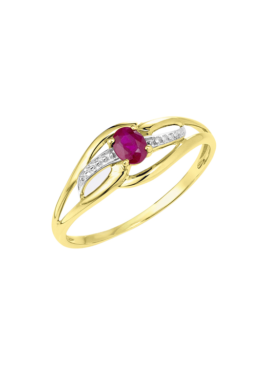 Ringe - Damenring mit Rubin Ansicht 2 Ringe - Damenring mit Rubin, in Größe 160 bis 220, in Farbe  Ansicht 2