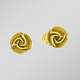 Ohrschmuck - Schicke Ohrstecker Rose, in Farbe  – Ansicht 1