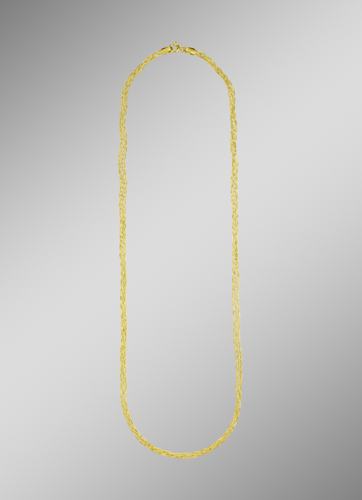 Halsketten - Geflochtene Halskette aus Gold, in Farbe  Ansicht 1