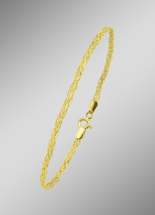 Armbänder - Geflochtenes Armband aus Gold, in Farbe  Ansicht 1