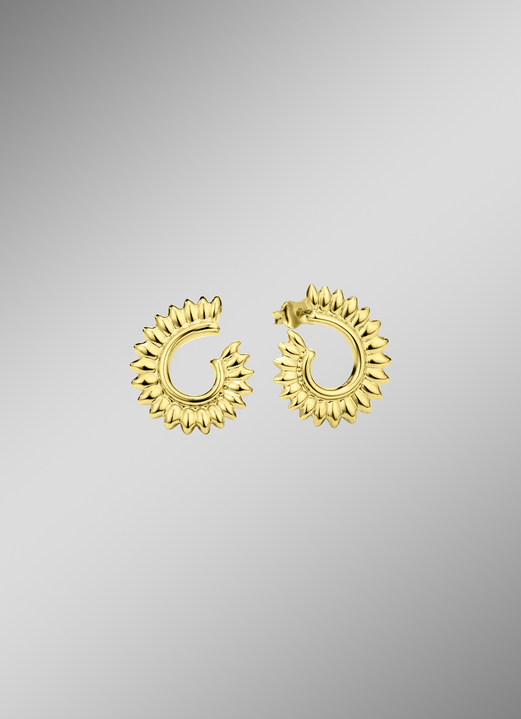 - Schicke Ohrstecker aus Gold, in Farbe  Ansicht 1