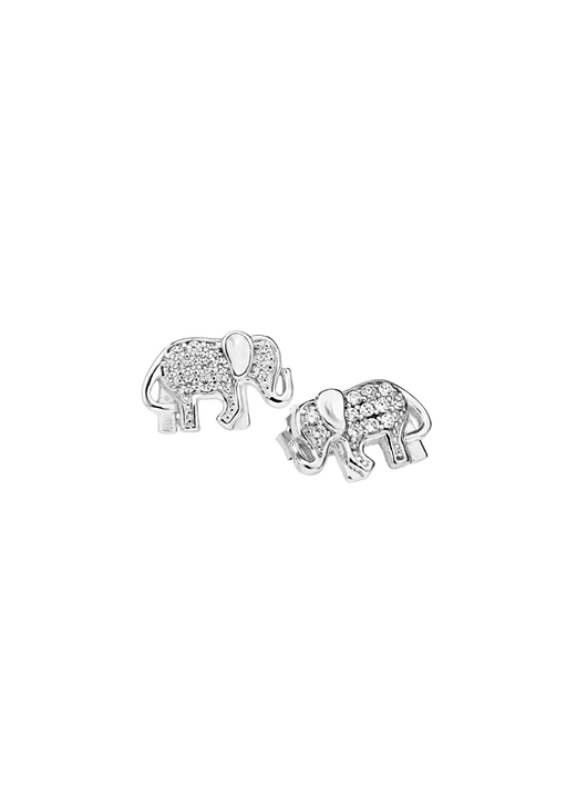 Ohrschmuck - Ohrstecker mit niedlichem Elefantenmotiv Ansicht 2 Ohrschmuck - Ohrstecker mit niedlichem Elefantenmotiv, in Farbe  Ansicht 2