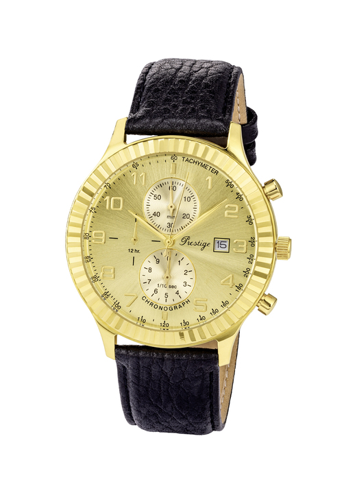 Quartzuhren - Sportlicher Quarz-Chronograph der Marke Prestige Ansicht 2 Quartzuhren - Sportlicher Quarz-Chronograph der Marke Prestige, in Farbe  Ansicht 2