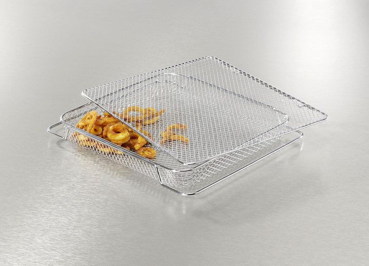 Kochen & Grillen - Carrera Heißluft-Ofen – ersetzt Backofen und Fritteuse, in Farbe SCHWARZ-SILBER Ansicht 4