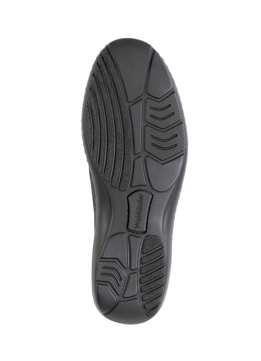 Waldläufer - Waldläufer, komfortable Damen-Slipper, Weite K, mit herausnehmbarem Fußbett, in Größe 4 bis 8 1/2, in Farbe SCHWARZ Ansicht 3