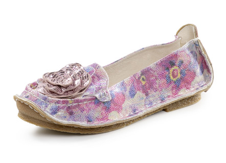 Laura Vita Ballerina mit Lederblüte