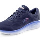 Slipper & Schnürschuhe - SKECHERS, sportliche Damen-Sneaker, aus Meshmaterial – Farbe DUNKELBLAU – Ansicht 1 Slipper & Schnürschuhe - SKECHERS, sportliche Damen-Sneaker, aus Meshmaterial, in Größe 036 bis 041, in Farbe DUNKELBLAU – Farbe DUNKELBLAU – Ansicht 1
