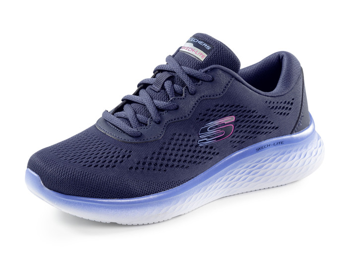 Slipper & Schnürschuhe - SKECHERS, sportliche Damen-Sneaker, aus Meshmaterial, in Größe 036 bis 041, in Farbe DUNKELBLAU Ansicht 1