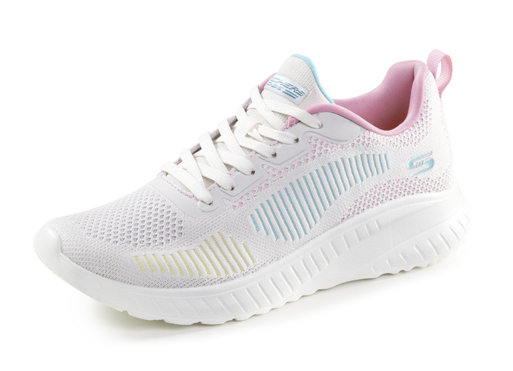 - SKECHERS Schnür-Sneaker aus atmungsaktivem Meshmaterial, in Größe 036 bis 041, in Farbe EISGRAU-BUNT Ansicht 1