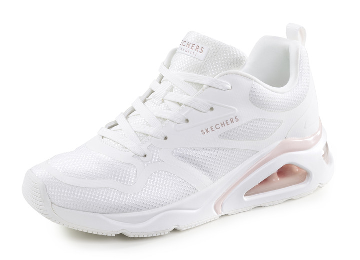 - SKECHERS Schnür-Sneaker mit sichtbarem Luftpolster, in Größe 036 bis 041, in Farbe WEISS-ROSA Ansicht 1