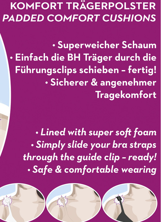 BHs - Miss Perfect 1 Paar Trägerpolster Ansicht 2 BHs - Miss Perfect 1 Paar Trägerpolster, in Farbe WEISS Ansicht 2