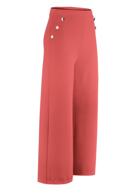 culotten - Culotte mit Zierknöpfen, in Größe 018 bis 052, in Farbe ORANGE Ansicht 1