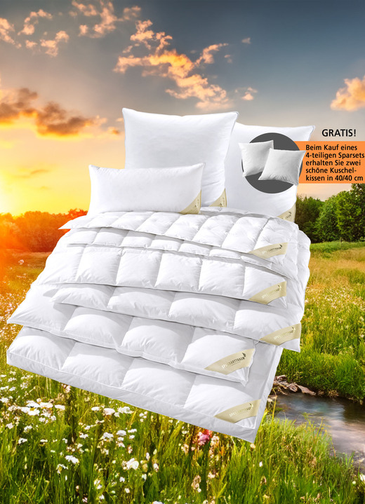 Bettwaren - Bettwarenprogramm in Premiumqualität von Spessarttraum, in Größe 103 (135/200 cm) bis 403 (4-teiliges Sparset, 2x 80/80 cm + 2x 135/200 cm), in Farbe WEISS, in Ausführung EXTRA LEICHT Ansicht 4