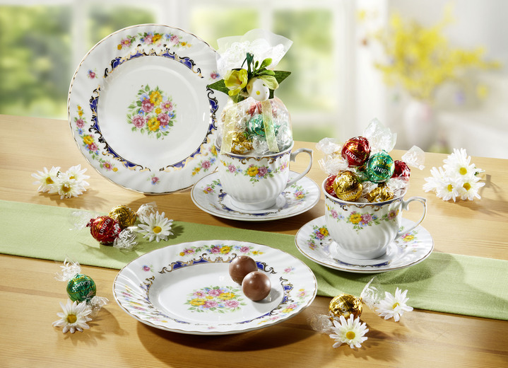 - Gedeck-Set aus feinstem Porzellan, in Farbe BUNT, in Ausführung 1 Gedeck 3-teilig Ansicht 2