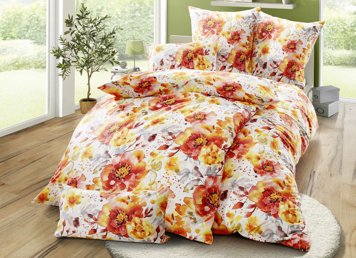 Bettwäschegarnituren - Bettwäsche-Garnitur in Microfaser-Qualität, in Größe 111 (40/80 cm + 135/200 cm) bis 115 (80/80 cm + 155/220 cm), in Farbe MULTICOLOR Ansicht 2