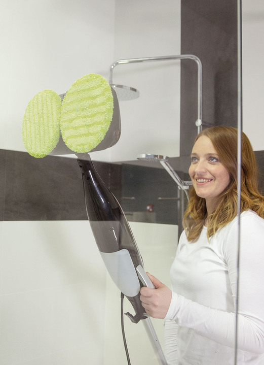 Reinigungsgeräte - Livington SteamTwister Dampf-Rotationsmopp, in Farbe WEISS Ansicht 4