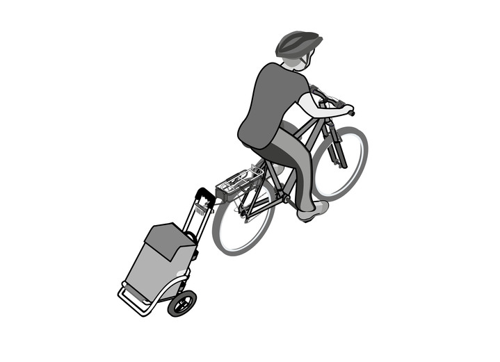 Einkaufstrolleys - Leichter und leiser Einkaufsroller Royal Shopper, in Farbe SCHWARZ Ansicht 3