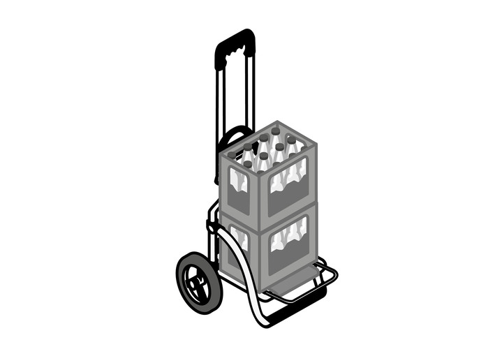 Einkaufstrolleys - Leichter und leiser Einkaufsroller Royal Shopper, in Farbe SCHWARZ Ansicht 5