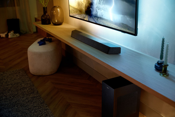 Heimkino - Philips 3.1.2-Kanal-Soundbar mit kabellosem Subwoofer, in Farbe SCHWARZ Ansicht 1