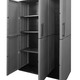 Gartenmöbel -  Gartenschrank, in Farbe GRAU, in Ausführung Gartenschrank, klein – Farbe GRAU – Ansicht 2