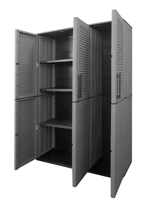 Gartenmöbel -  Gartenschrank, in Farbe GRAU, in Ausführung Gartenschrank, klein Ansicht 6