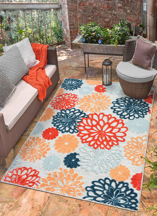 Brücken und Teppiche mit wunderschönen Blumendesign