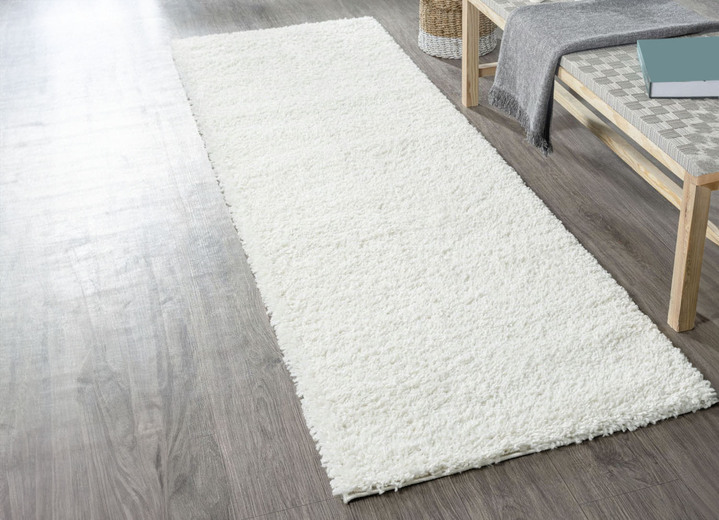 Modern - Traumhaft flauschige Brücken und Teppiche in Shaggy-Qualität, in Größe 111 (Brücke 60x90 cm) bis 304 (Teppich rund ø 150 cm), in Farbe GOLD Ansicht 42