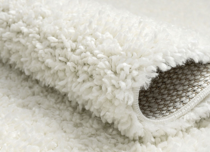 Modern - Traumhaft flauschige Brücken und Teppiche in Shaggy-Qualität, in Größe 111 (Brücke 60x90 cm) bis 304 (Teppich rund ø 150 cm), in Farbe CREME Ansicht 4