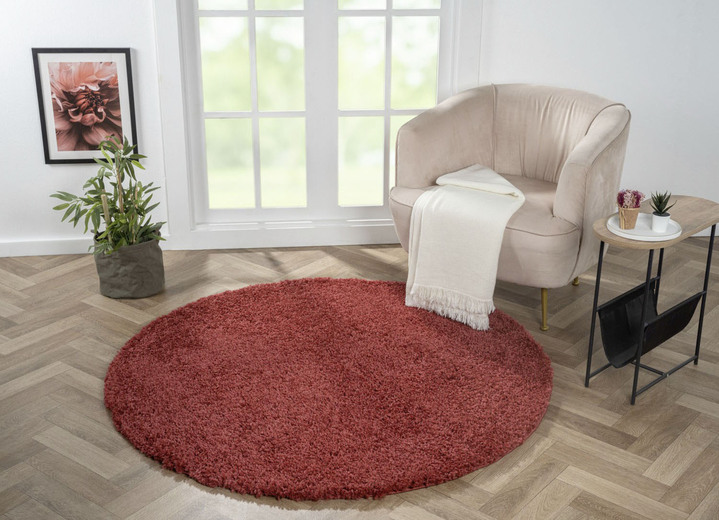 Modern - Traumhaft flauschige Brücken und Teppiche in Shaggy-Qualität, in Größe 111 (Brücke 60x90 cm) bis 304 (Teppich rund ø 150 cm), in Farbe DUNKELGRAU Ansicht 11