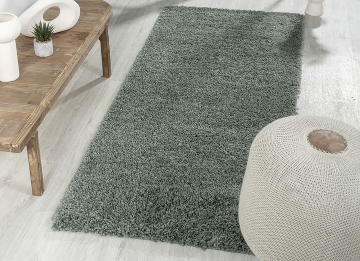 Modern - Traumhaft flauschige Brücken und Teppiche in Shaggy-Qualität, in Größe 111 (Brücke 60x90 cm) bis 304 (Teppich rund ø 150 cm), in Farbe DUNKELGRAU Ansicht 29