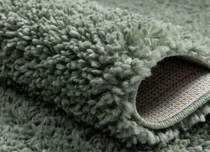 Modern - Traumhaft flauschige Brücken und Teppiche in Shaggy-Qualität, in Größe 111 (Brücke 60x90 cm) bis 304 (Teppich rund ø 150 cm), in Farbe DUNKELGRAU Ansicht 14