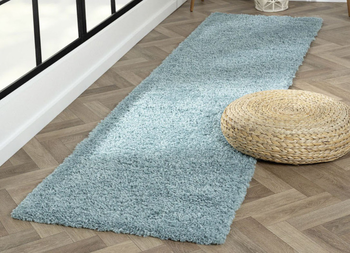 Modern - Traumhaft flauschige Brücken und Teppiche in Shaggy-Qualität, in Größe 111 (Brücke 60x90 cm) bis 304 (Teppich rund ø 150 cm), in Farbe CREME Ansicht 29