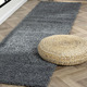 Modern - Traumhaft flauschige Brücken und Teppiche in Shaggy-Qualität, in Größe 111 (Brücke 60x90 cm) bis 304 (Teppich rund ø 150 cm), in Farbe DUNKELGRAU – Farbe DUNKELGRAU – Ansicht 3