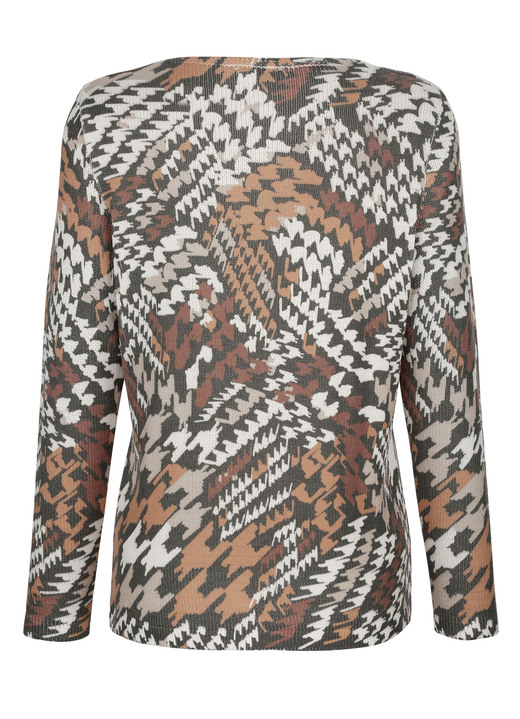 - Pullover in grafischem Dessin, in Größe 038 bis 052, in Farbe NATUR-CAMEL-BRAUN Ansicht 3