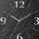 Uhren - Hochwertige Wanduhr in Schiefer-Optik, in Farbe ANTHRAZIT, in Ausführung Mit Quarzuhrwerk – Farbe ANTHRAZIT – Ansicht 2
