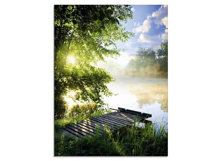 Landschaft - Glasbild mit Digitaldruck, in Farbe BUNT, in Ausführung B45xH60xT1,1 cm Ansicht 1