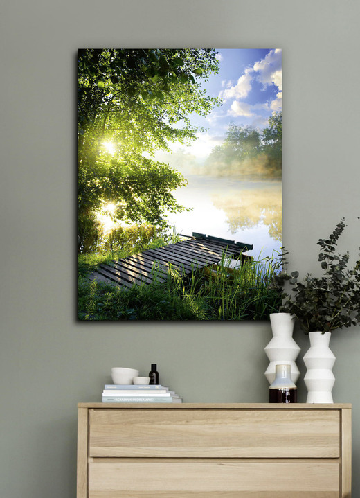 Landschaft - Glasbild mit Digitaldruck, in Farbe BUNT, in Ausführung B45xH60xT1,1 cm Ansicht 2