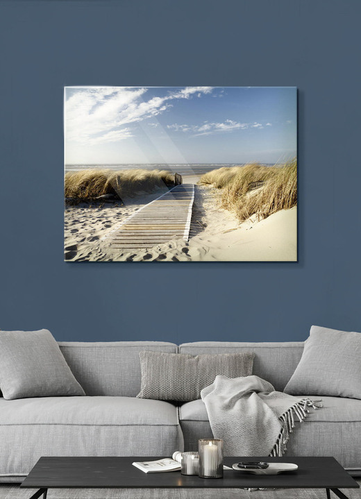 Landschaft - Glasbild mit hochauflösendem, detailscharfen Digitaldruck, in Farbe BUNT, in Ausführung B60xH45xT1,1 cm Ansicht 2