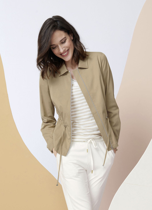 SALE % - Blazer mit Umlegekragen, in Größe 038 bis 052, in Farbe BEIGE Ansicht 1